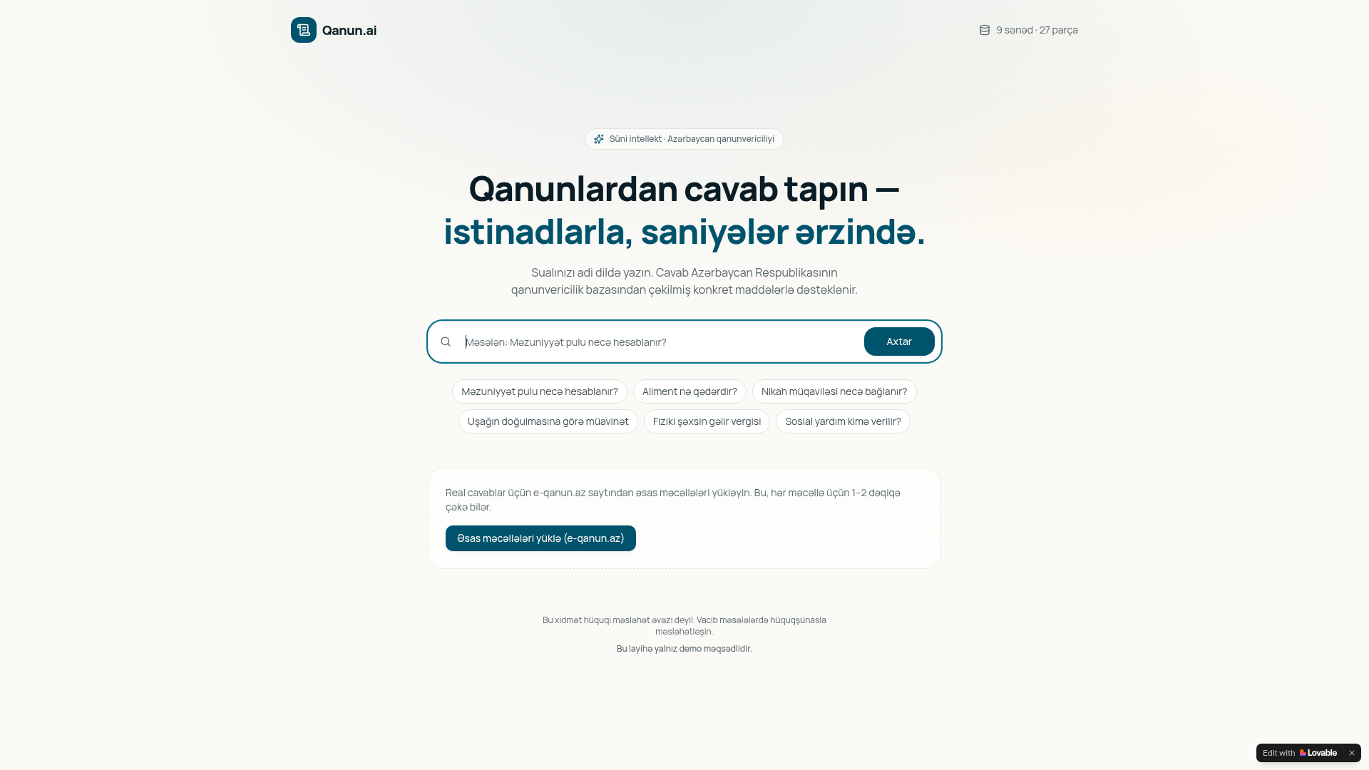 Qanun.ai preview