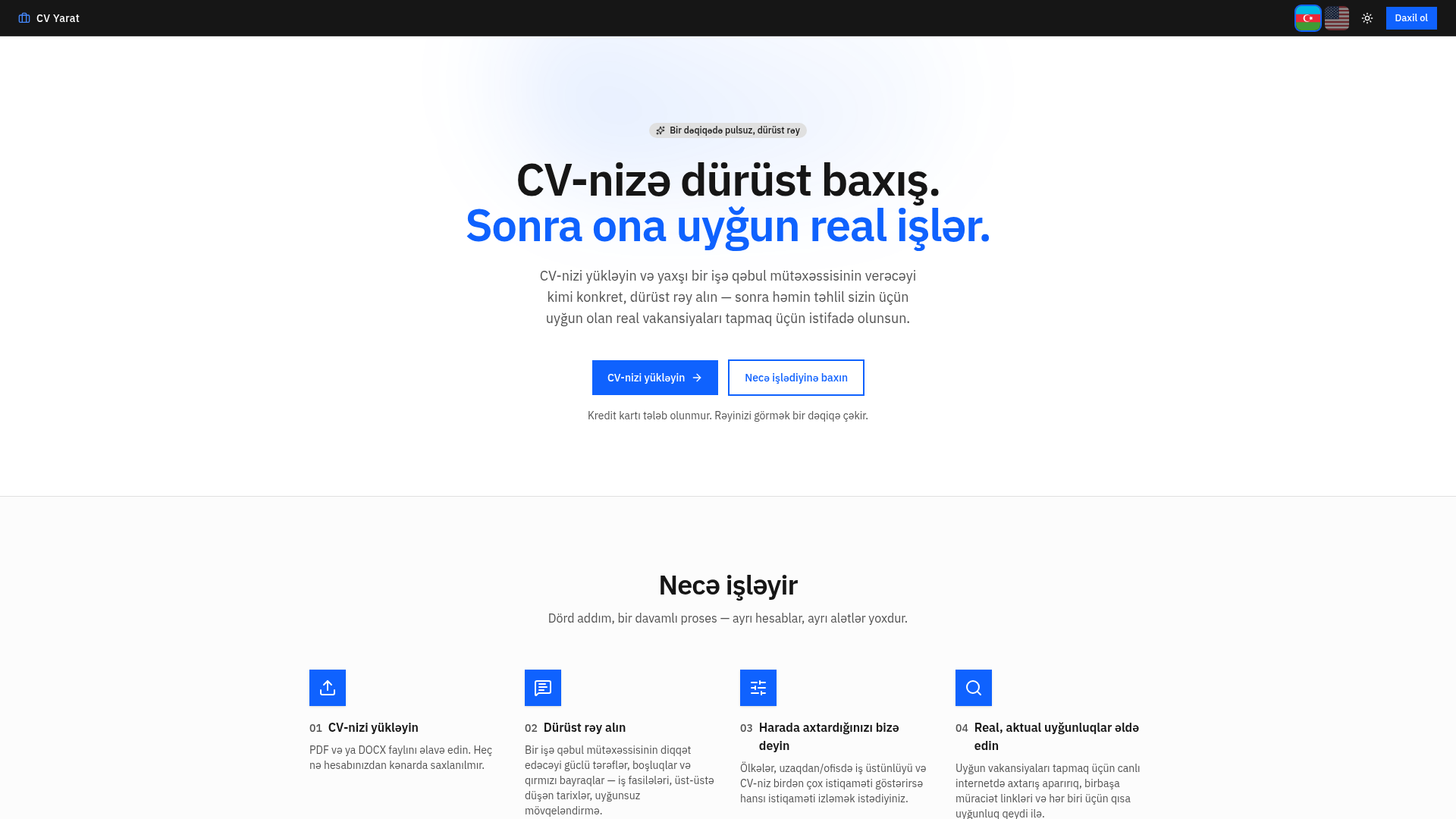 CV Yarat preview